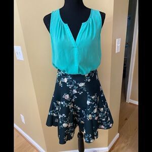 Candies mint green summer flowy top size Small